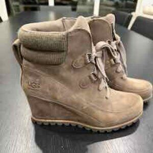 Ugg Kriston Weaterproof Mole Suede Brown Boots 8.5